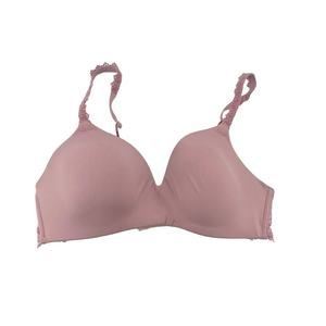 Wacoal Size 32C Pink Bra Lace Straps Wireless Wire Free Adjustable